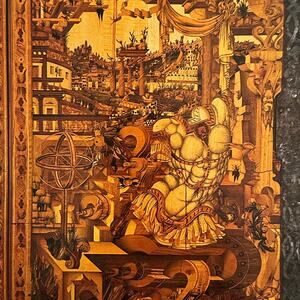 Wrangelschrank Cabinet, Fantastic, Painting, Book Page, Print, ~ 250802-WH 350 H